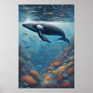 Poster | Humpback Whale | Art