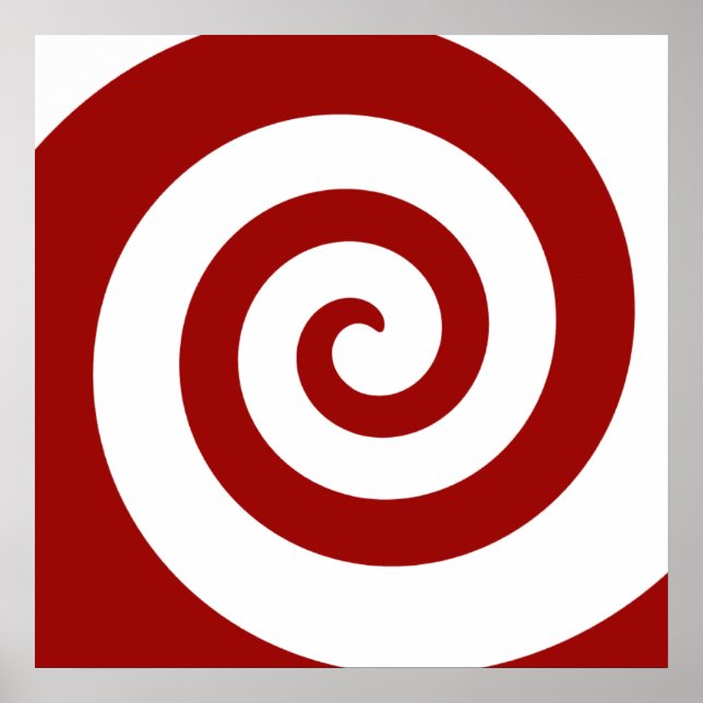 Poster, Hypno Spiral, Change The Size, Add Frame! Poster (Front)