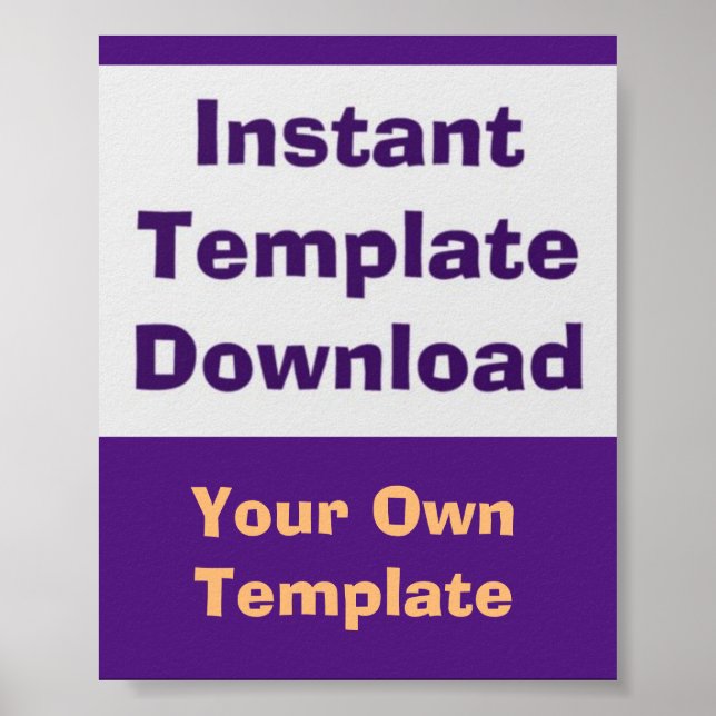 Poster Instant Download Template (Front)