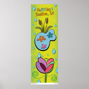 Poster - It's Raining Flowers - Buellton.Art