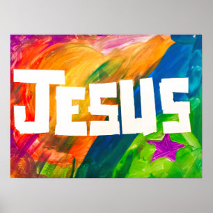 Poster - Jesus in full color