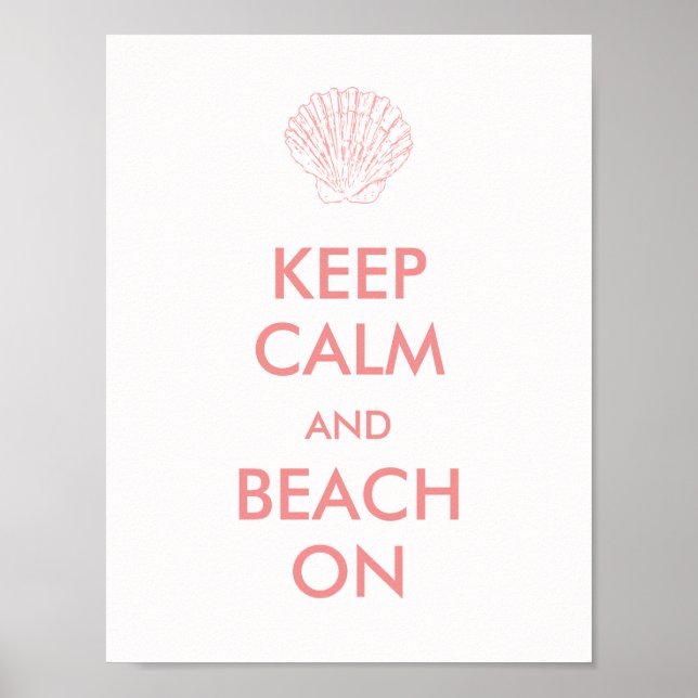 Poster - KEEP CALM BEACH (Front)