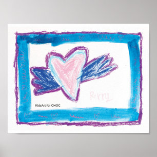 Poster - KidsArt for CHOC - Flying Heart