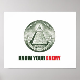 poster know your enemy illuminati