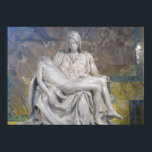Poster--La Pieta Poster<br><div class="desc">This design is a photograph of Michelangelo's "La Pieta" sculpture in St. Peter's Basilica in Vatican City.</div>