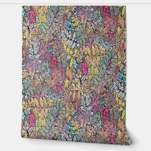 Poster Leaves Wallpaper