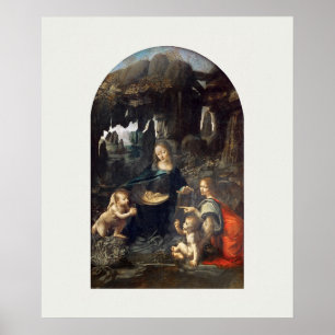 POSTER : Leonardo da Vinci : VIRGIN OF THE ROCKS