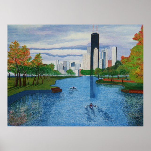 Poster "Lincoln Park - Chicago" 24"x18" (Front)