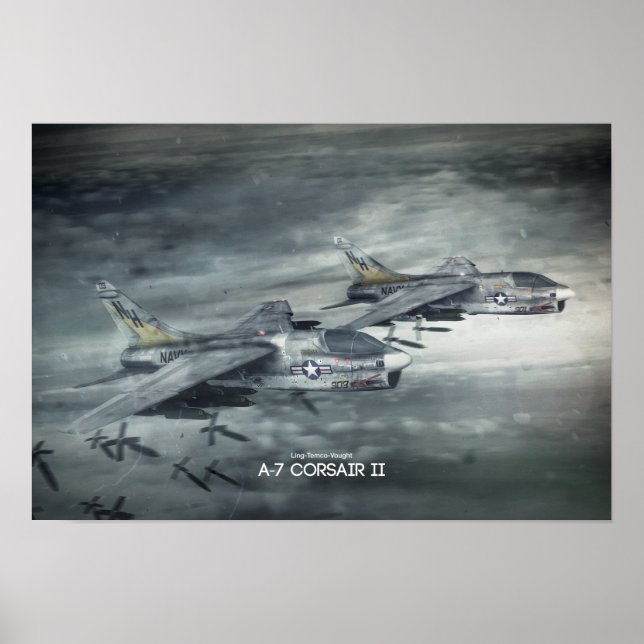 Poster Ling-Temco-Vought  A-7 Corsair II (Front)