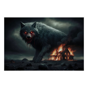 Poster Loup Feu 04