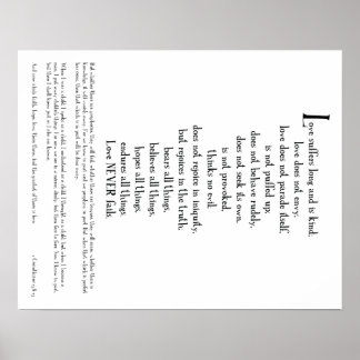 POSTER - LOVE IS... 1 Corinthians 13:1-3 (part 1)