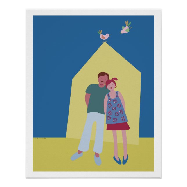 poster man woman bird (Front)