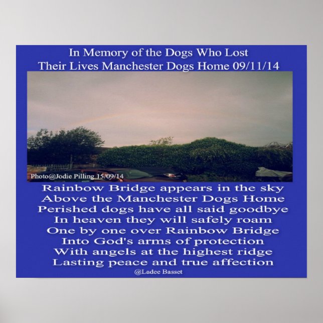 Poster Manchester Rainbow Poem (Front)