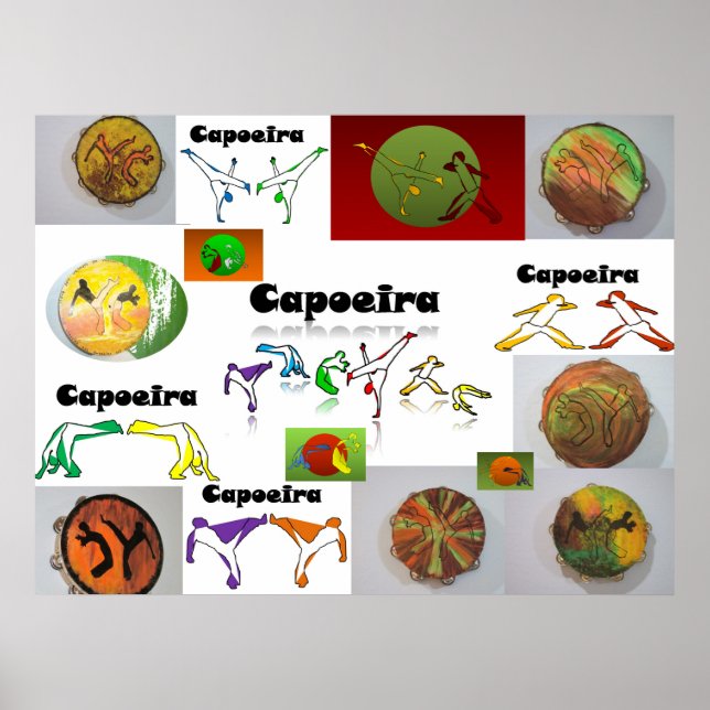 poster martial arts capoeira kicks (Front)