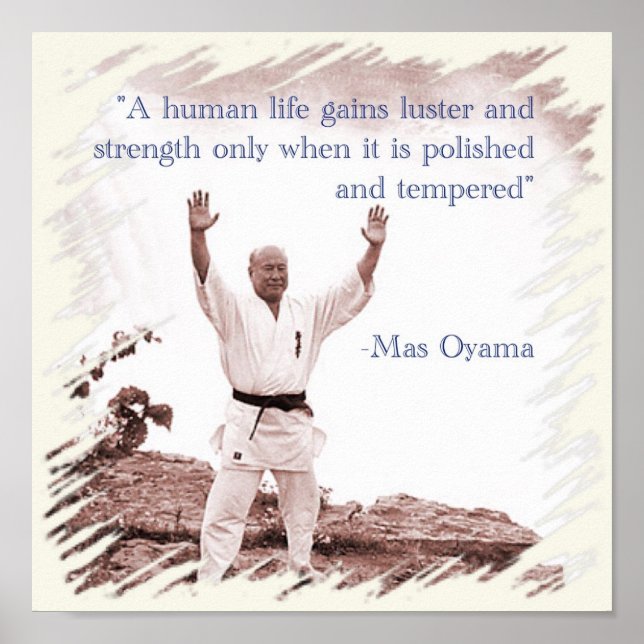 Poster Mas Oyama Human life (Front)