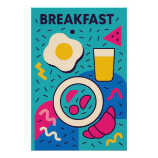 Poster Memphis Pop: BREAKFAST