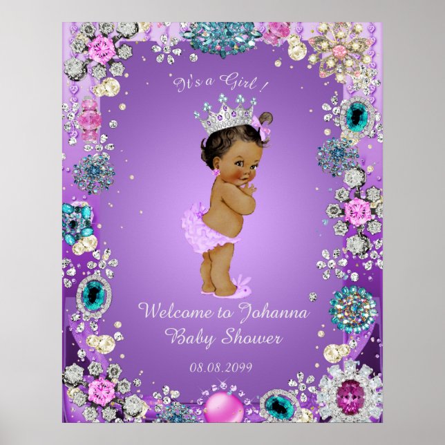 Poster Mermaid purple, jewellery,16x20 (Front)