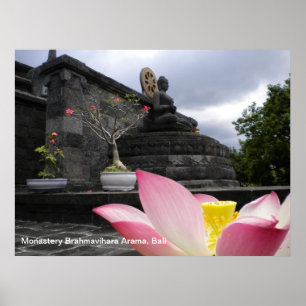Poster Monastery Brahmavihara Arama, Bali