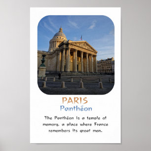 Poster monument of Paris : Pnathéon