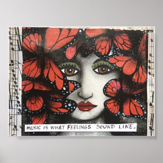 POSTER-MUSIC IS WHAT FEELINGS SOUND LIKE. POSTER (Front)