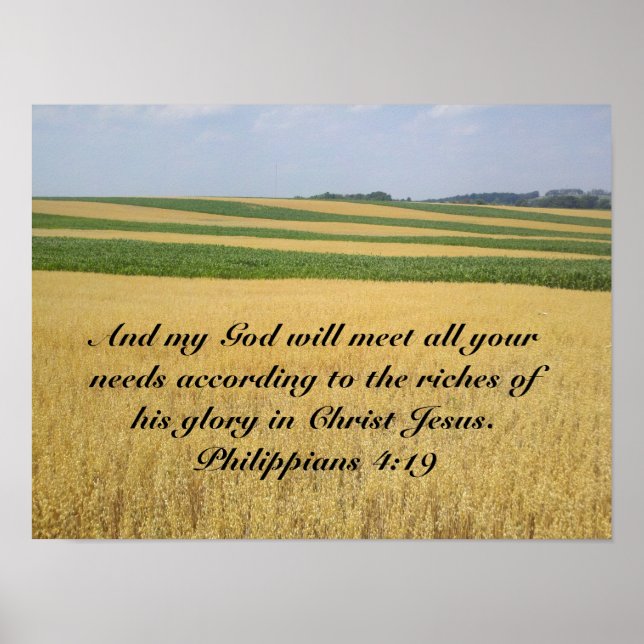 Poster My God will supply (Front)