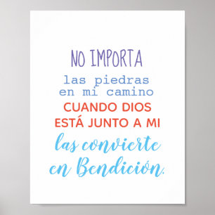 Póster - No importa las piedras en mi camino... Poster