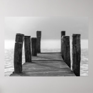 Poster Ocean Dock Scene