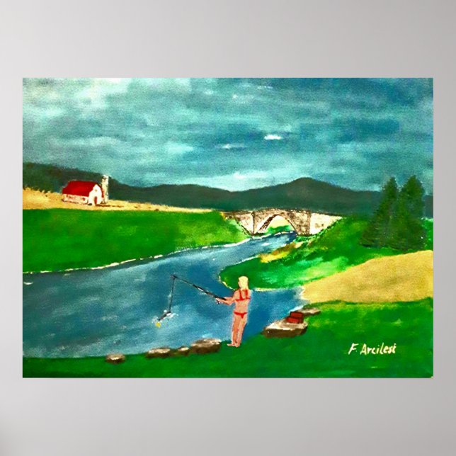 Poster of a girl gone fishing (Front)