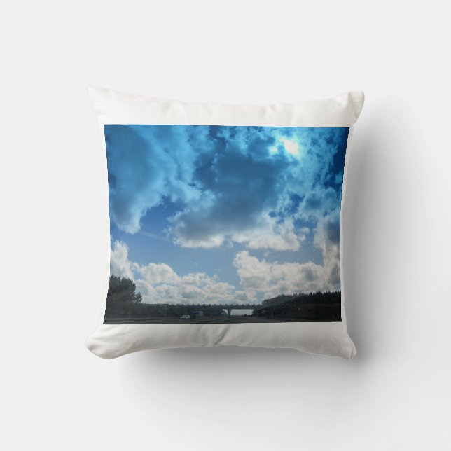 Poster of a London Sky Cushion (Front)