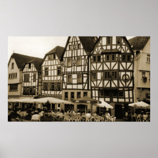 Poster of a town in Germany in Sepia