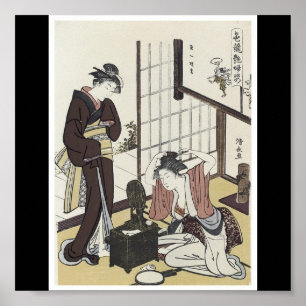 Poster of Japanese painting c. 1780's