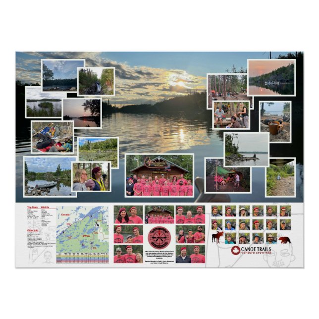 Poster of the Canoe Trails 2021 Canadian Trip (Front)