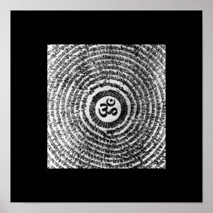 poster, om mani padme hum, india, namaste poster