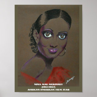 Poster Orig. Art--African-American Film Star
