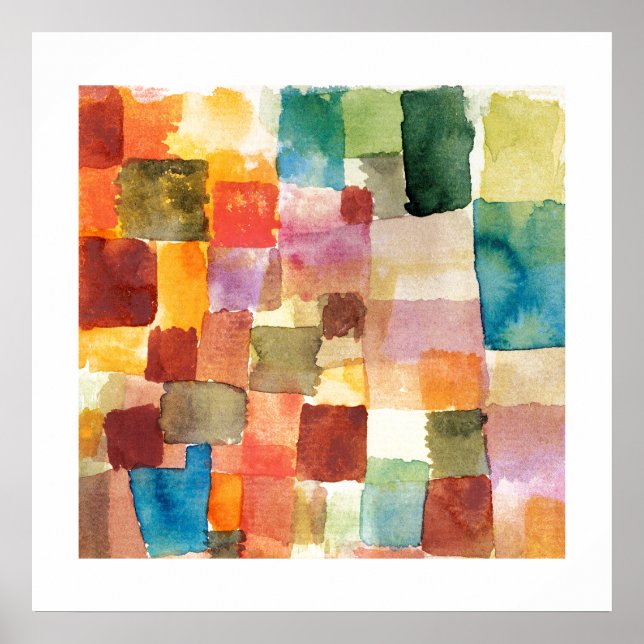 POSTER : PAUL KLEE : UNTITLED, 1914 (Front)