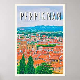 Poster Perpignan Photo Vintage