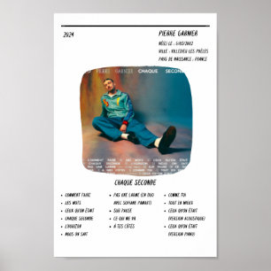 Poster Pierre Garnier - Album "Every Second"