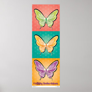 Poster - Pop Butterflies - Buellton.Art