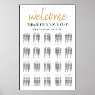 Póster Poster Graphic of single seats for the Wedd