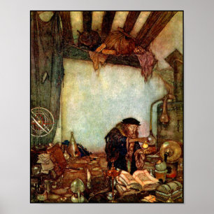 Poster/Print: Alchemist and His Gold-Edmund Dulac Poster