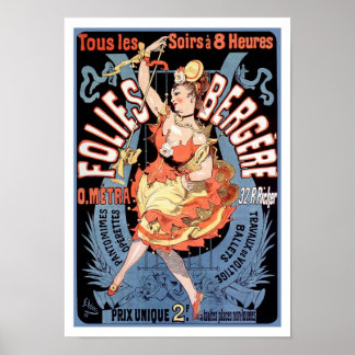 Poster/Print: Folies Bergere - Cheret Poster