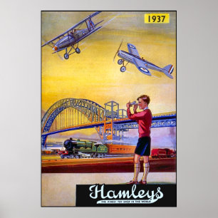 Poster/Print: Hamley's Toy Aeroplanes Poster