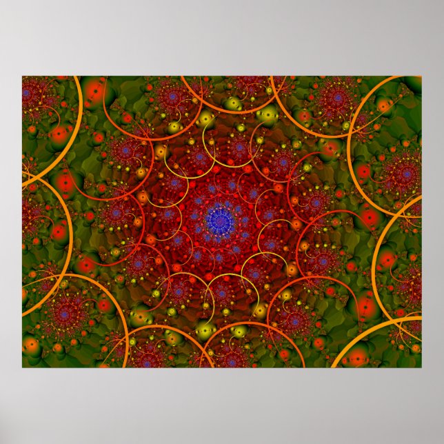 Poster/Print: October Fractal Poster (Front)