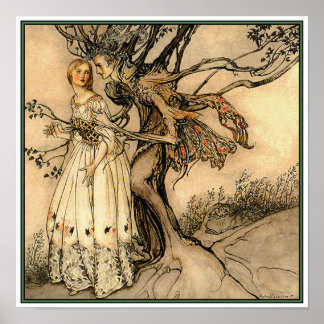 Poster/Print: Old Woman in the Wood by Rackham Poster