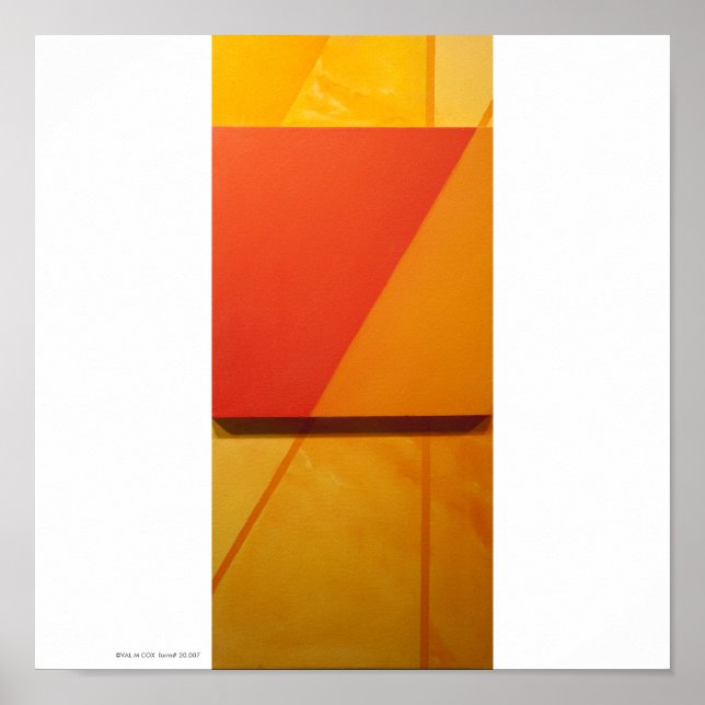 Poster/Print: "Overlay I-Orange" Poster (Front)