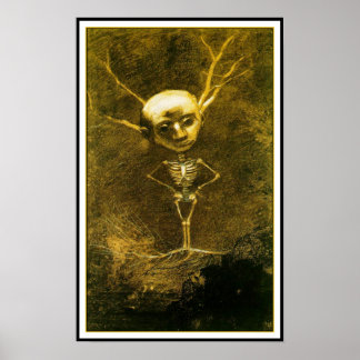 Poster/Print: Skeleton Man by Odilon Redon Poster