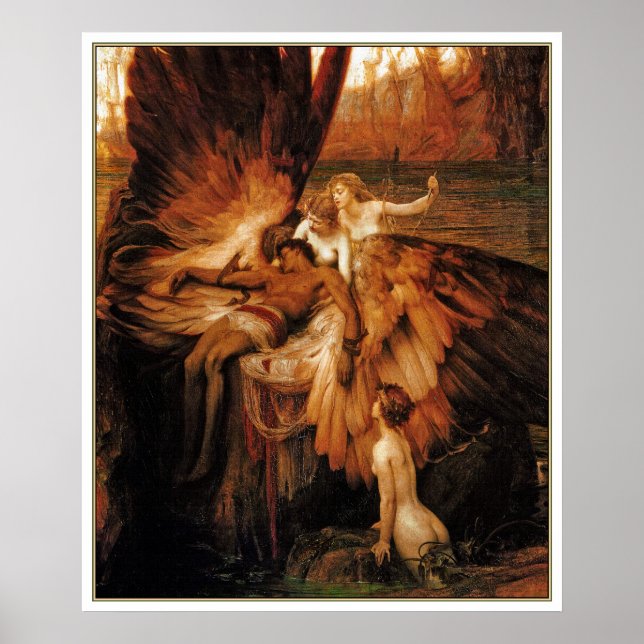 Poster Print: The Lament for Icarus by H. Draper (Front)