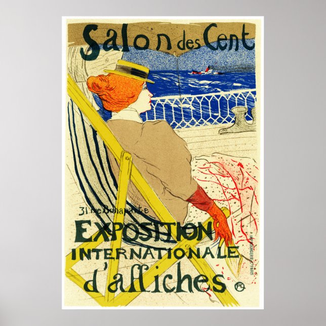 Poster Print: Toulouse Lautrec  - Salon des Cent (Front)