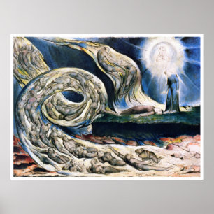 Poster Print: "Whirlwind of Lovers" by W. Blake