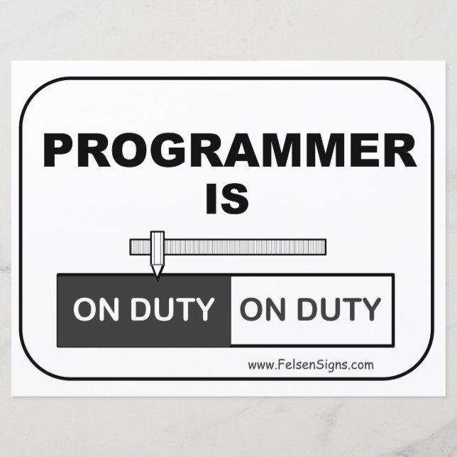 Poster - Programmer is (Front)